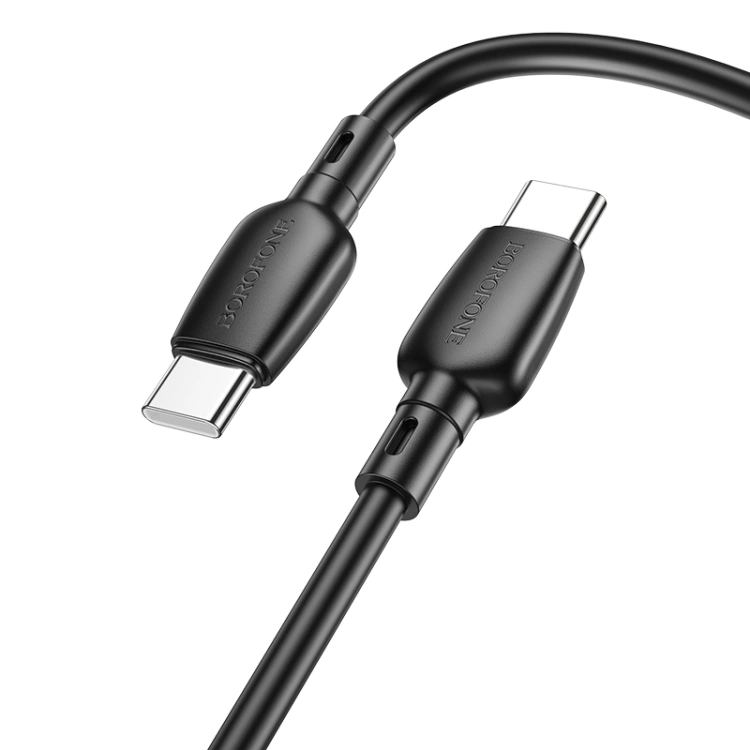 Кабель Borofone BX93 Type-C for Type-C 100Вт 1м, Чёрный. Фото 2