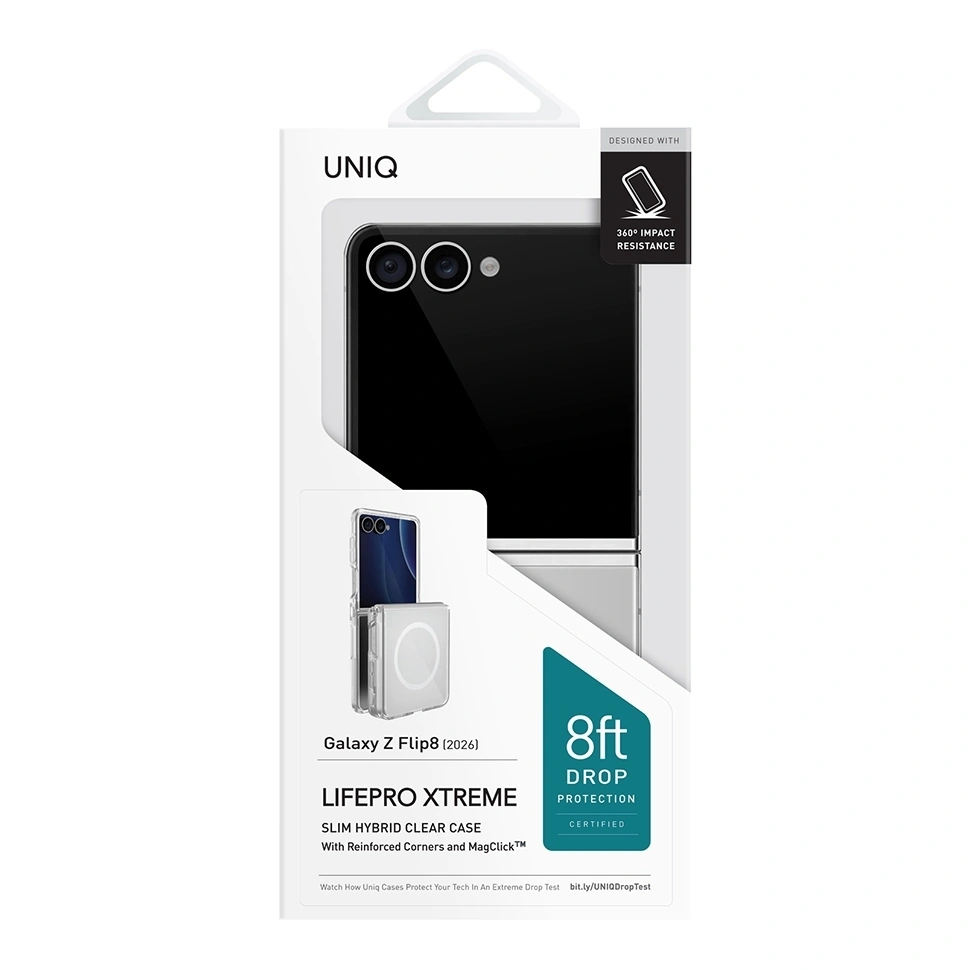 Чехол Uniq LifePro Xtreme (MagSafe) для Samsung Galaxy Z Flip8, Crystal Clear (GZFLIP8-LPRXMCCLR). Фото 2