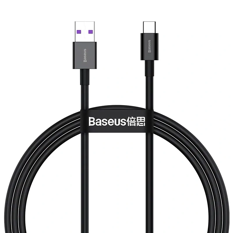 Кабель Baseus Superior Series Fast Charging Data Cable USB to Type-C 66Вт 1м, Чёрный (CATYS-01). Фото 1