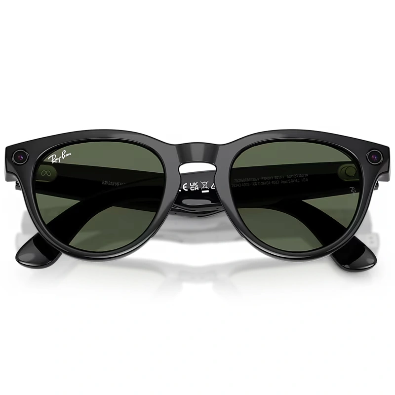 Умные очки Ray Ban Headliner (Gen 2) RW4013 Глянцевый чёрный/Зелёный G-15 M 150-50 (601/7150). Фото 5