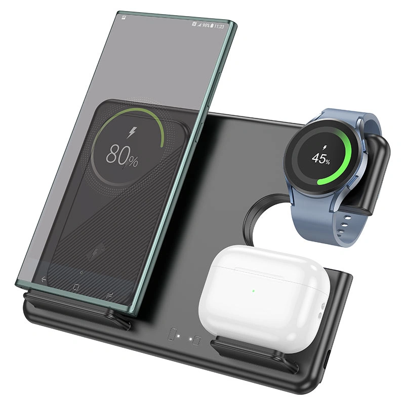 Беспроводное зарядное устройство Hoco CQ2 Flash 15W, Black. Фото 2