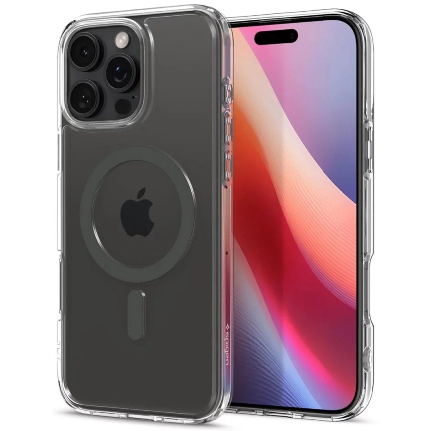 Накладка Spigen Ultra Hybrid MagSafe для iPhone 16 Pro Max, Graphite (ACS07999). Фото 4