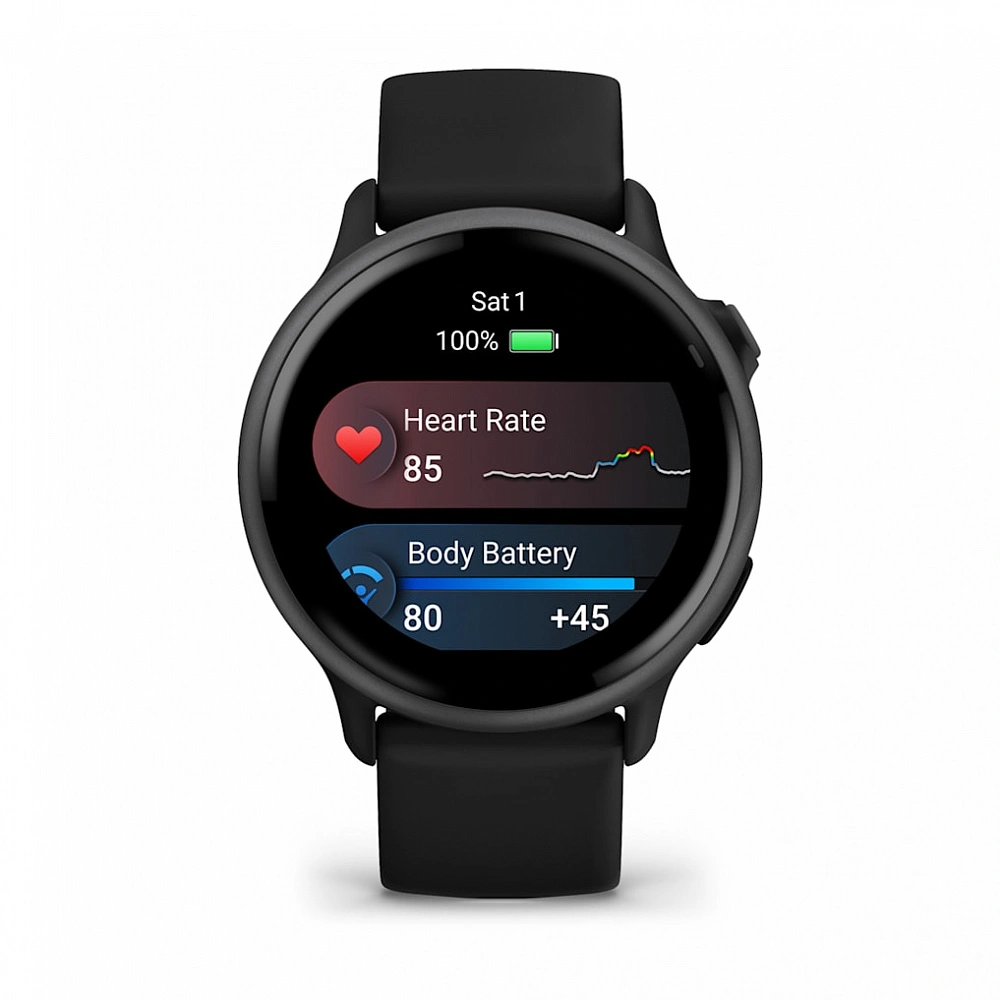 Умные часы Garmin Vivoactive 6 Slate with Black Band (010-02985-40). Фото 2