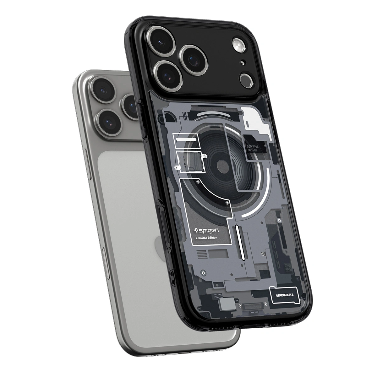 Накладка Spigen Ultra Hybrid (MagSafe) для iPhone 17 Pro Max, Чёрная (ACS10289). Фото 5