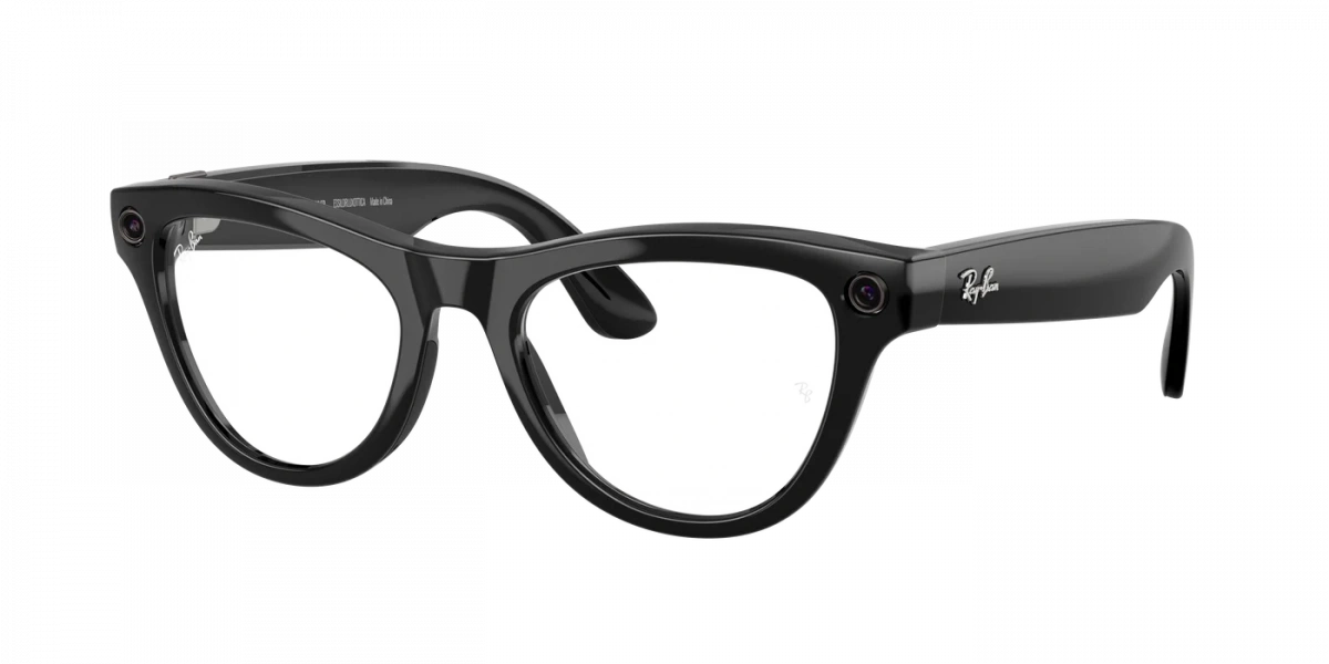 Умные очки Ray Ban Skyler (Gen 2) RW4014 Глянцевый чёрный/Серо-зелёный фотохром L 150-52mm (601/1M52). Фото 1