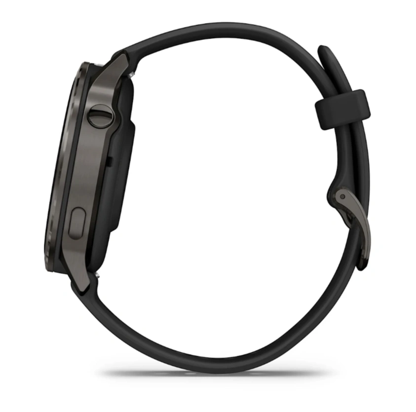 Умные часы Garmin Venu 4 41мм Тёмно-серые с чёрным силиконовым ремешком (010-03013-42). Фото 7