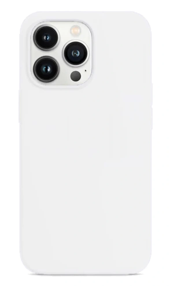 Накладка Silicone Case для iPhone 13 Pro Max, Белая. Фото 1