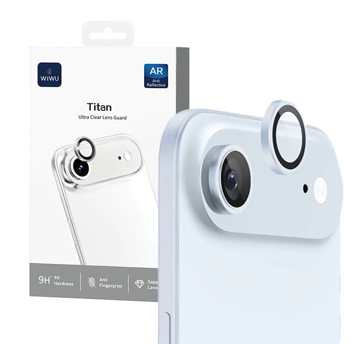 Защитное стекло на камеру Wiwu для iPhone Air Titan Ultra Clear Lens Guard, Голубое. Фото 1