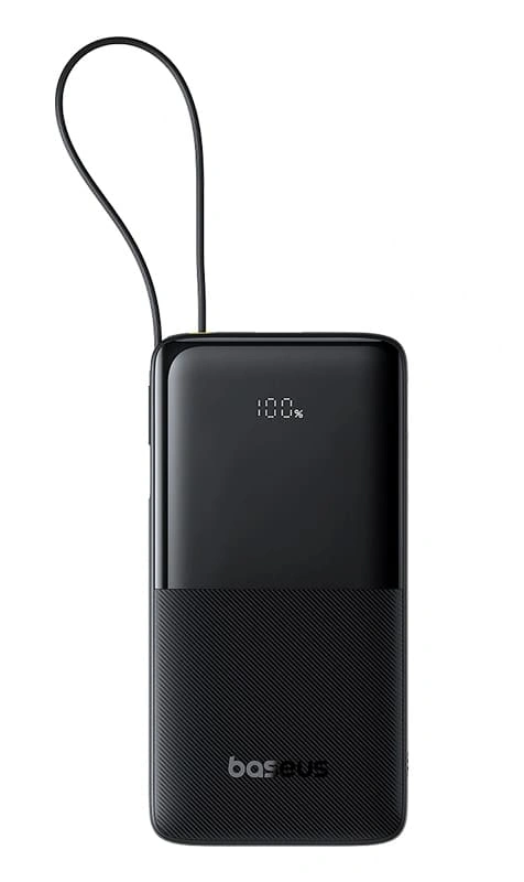 Внешний аккумулятор Baseus Bipow 2 Digital Display Power bank 20000mAh 20W, Чёрный (P10077101113-001). Фото 1