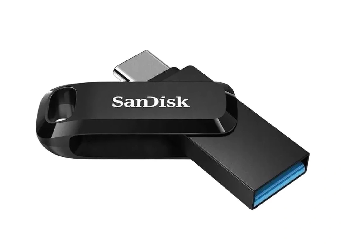 Накопитель Sandisk Ultra Dual Drive Go USB Type-C 128Gb, Чёрный [SDDDC3-128G-G46]. Фото 1