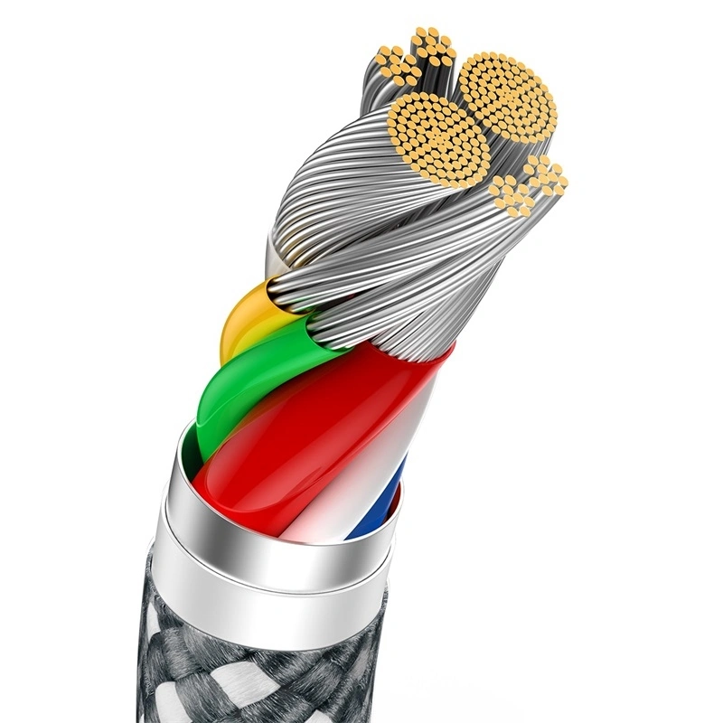 Кабель Baseus Dynamic Series Fast Charging Data Cable Type-C to Type-C 100W 2m, Cерый (CALD000316). Фото 6