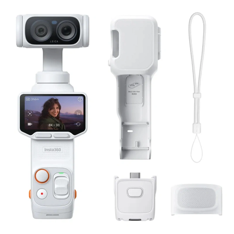 Экшн-камера Insta360 Luna Ultra Standard Bundle, Белый (CINSABTA). Фото 1