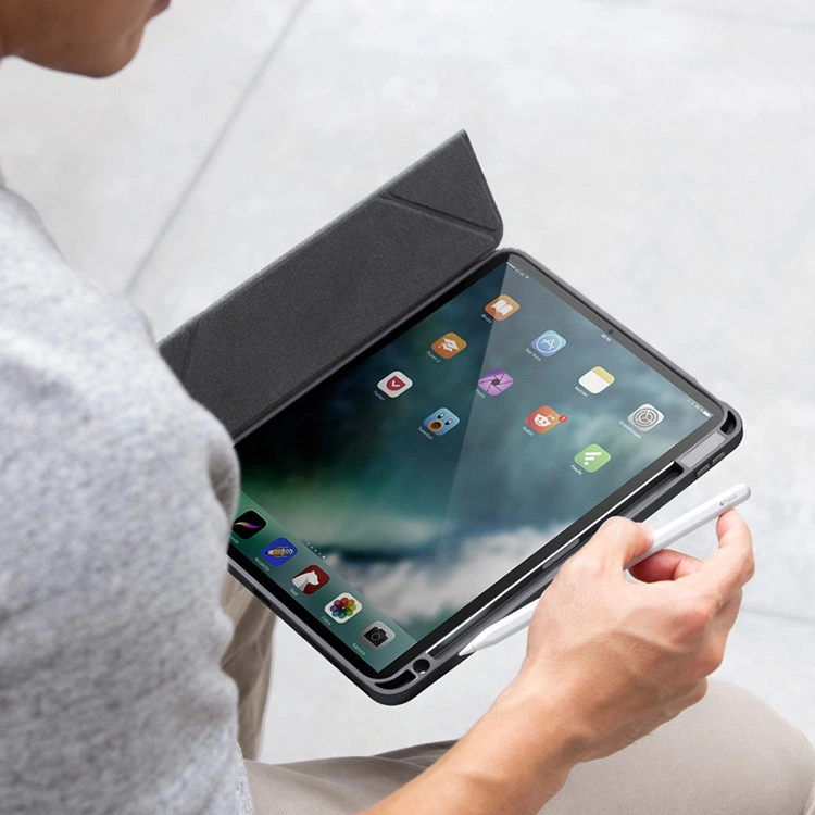 Чехол Uniq для iPad Pro 13 (2024) Moven, Grey (PDP13(2024)-MOVGRY). Фото 4
