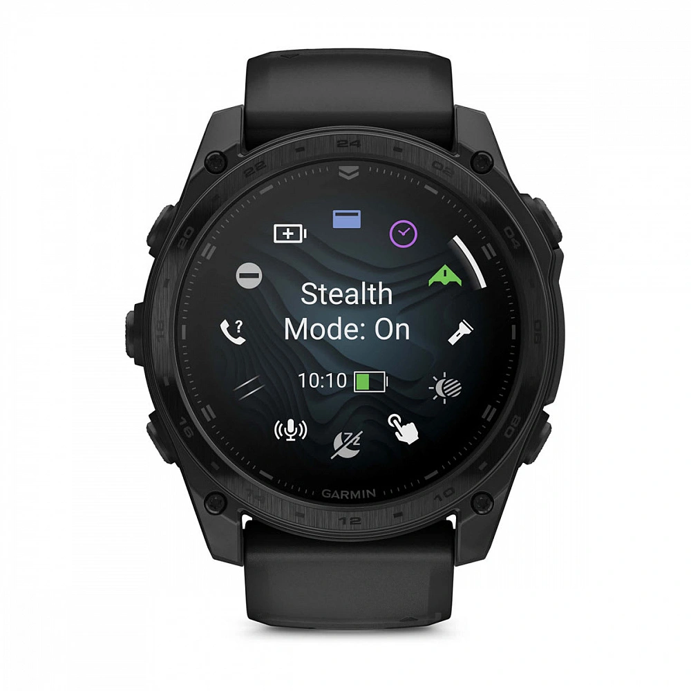 Умные часы Garmin Tactix 8 51mm, Amoled/Sapphire, Чёрный силиконовый ремешок (010-04553-01). Фото 2