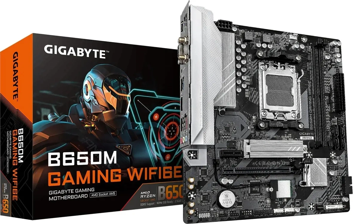 Материнская плата Gigabyte B650M GAMING WIFI (AM5, mATX). Фото 5
