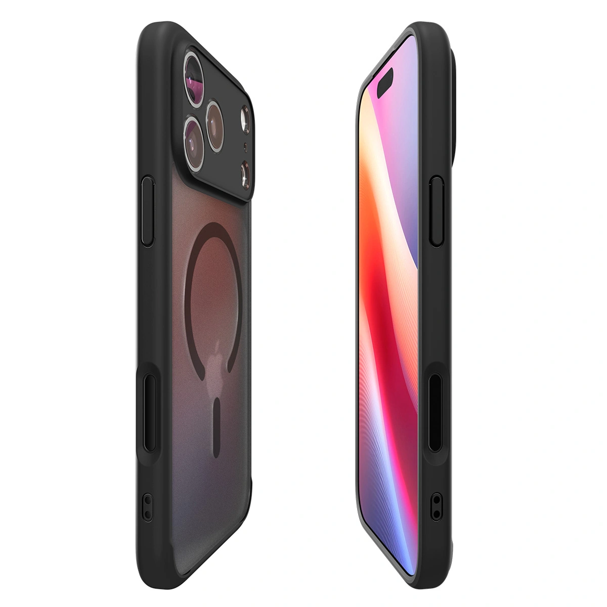 Накладка Spigen Ultra Hybrid (MagSafe) для iPhone 17 Pro, Чёрная матовая (ACS10349). Фото 6