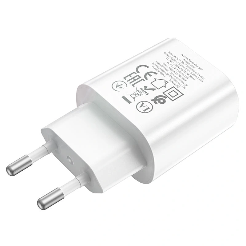 Сетевое зарядное устройство Hoco N22 Jetta PD25W, Белое. Фото 3