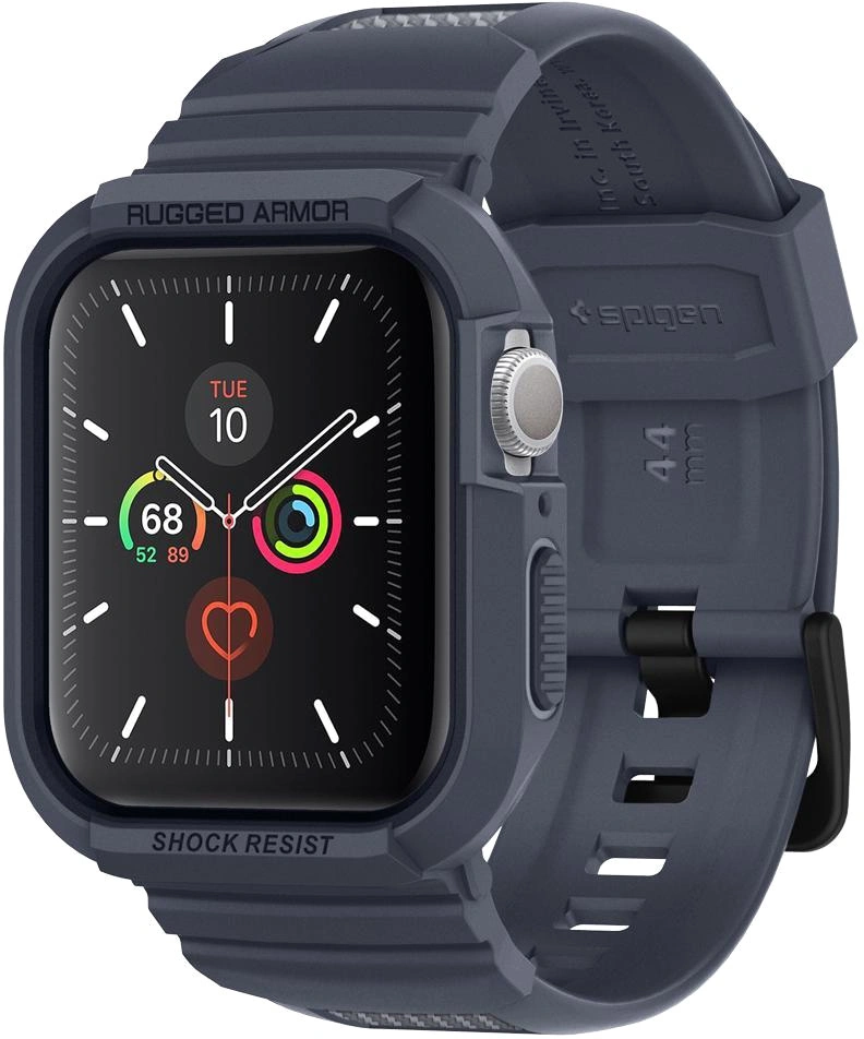 Чехол Spigen Rugged Armor Pro для Apple Watch (44mm), Угольно-серый (ACS00819). Фото 1