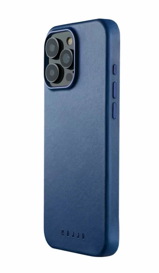 Накладка Mujjo Leather Case With MagSafe для iPhone 16 Pro, Monaco Blue (MUJJOCL051BL). Фото 1