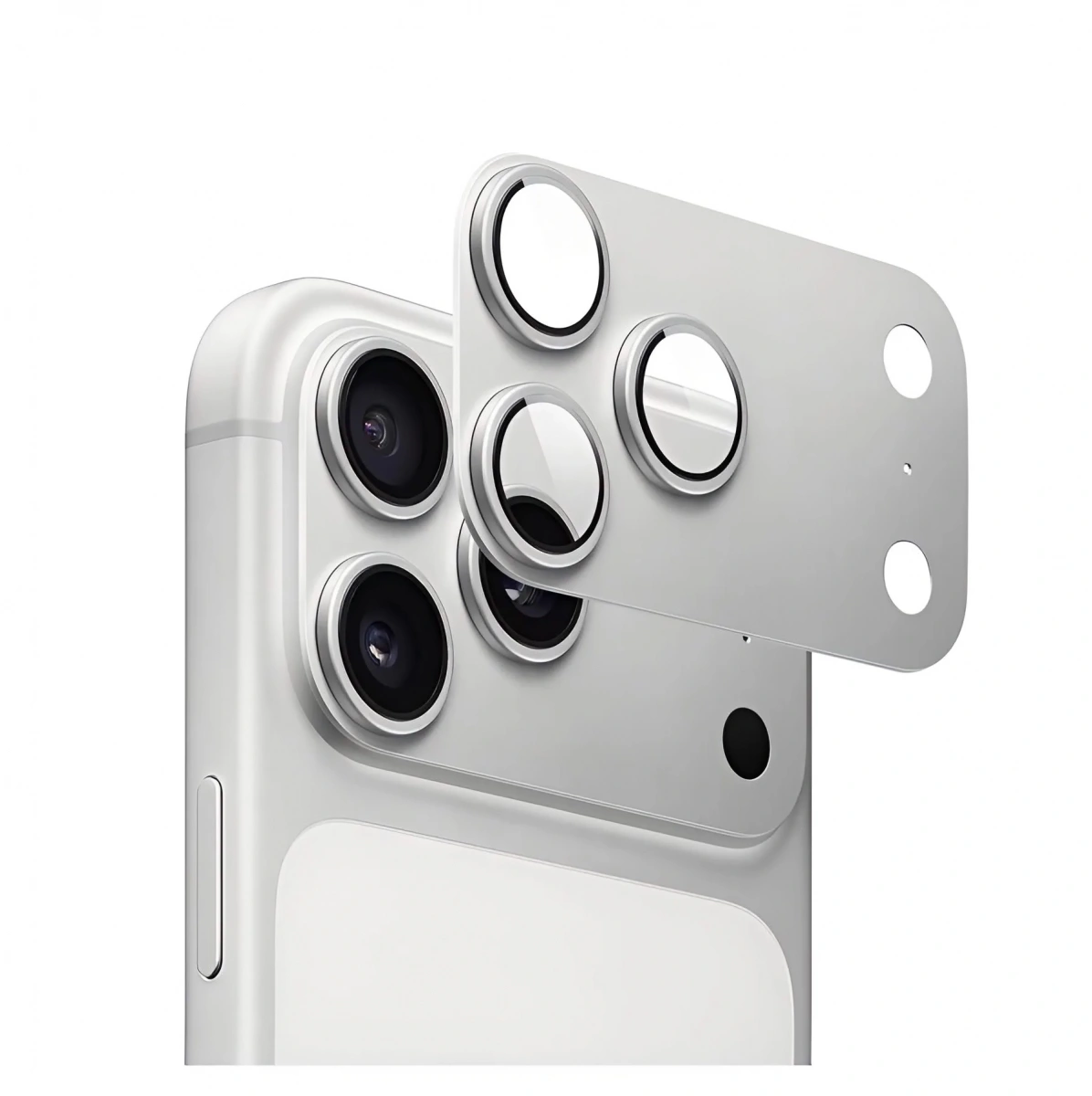 Защитное стекло на камеру Wiwu для iPhone 17 Pro Max Armor Deck Lens, Silver (LG-012). Фото 1