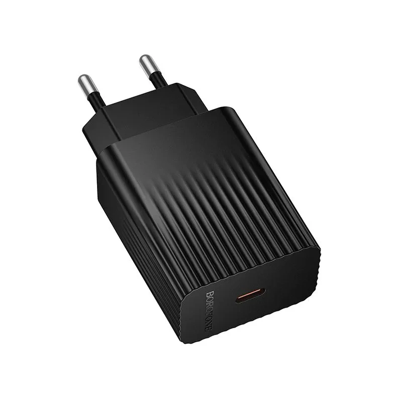 Сетевое зарядное устройство Borofone BAS75A USB-C 30Вт, Чёрное. Фото 2