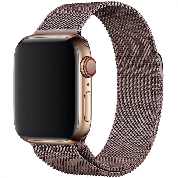 Ремешок для Apple Watch 44/45/46/49мм миланский сетчатый браслет, Retro Gold. Фото 1