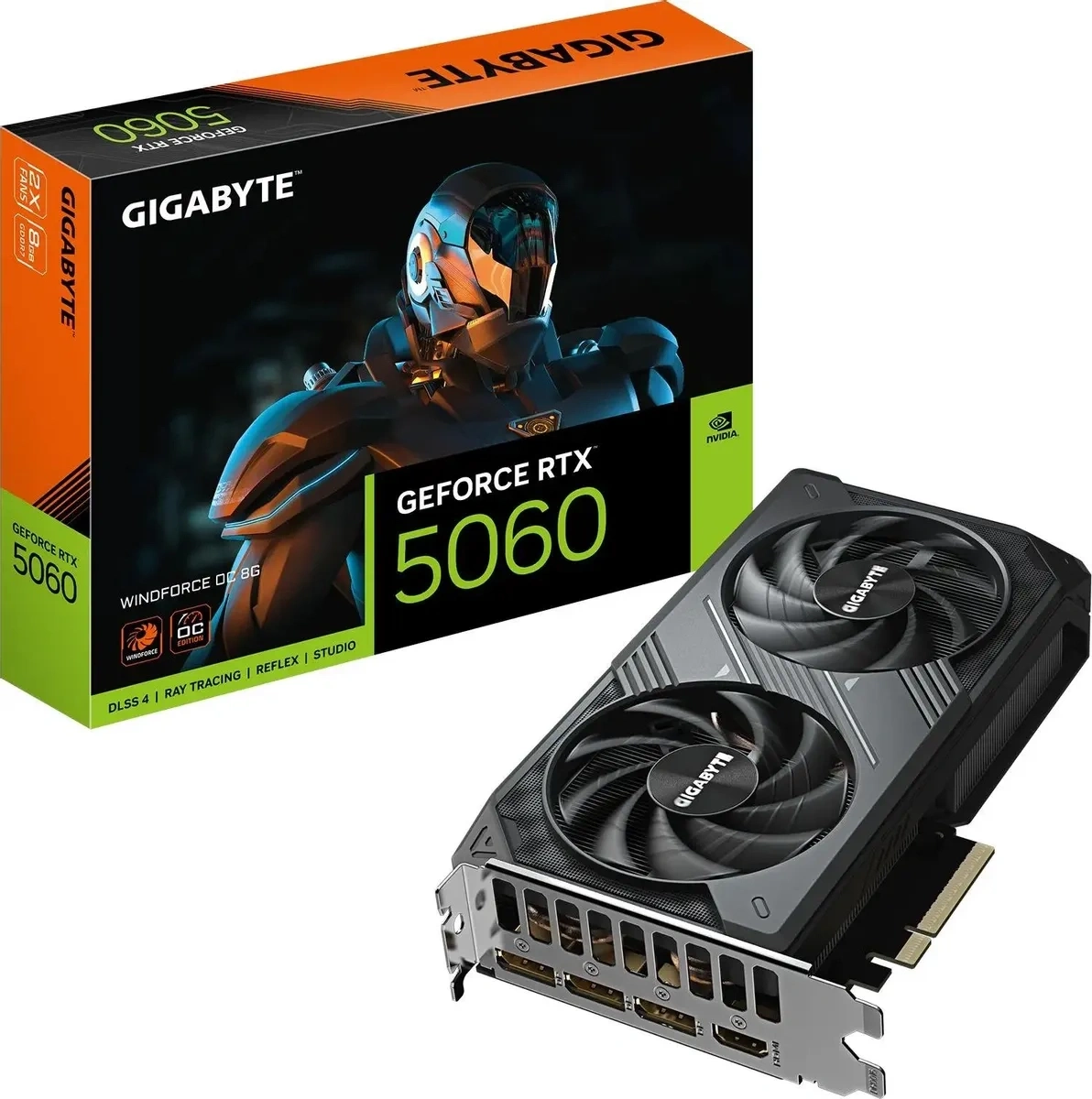 Видеокарта Gigabyte GeForce RTX 5060 WINDFORCE OC 8Гб GDDR7 128 bit PCIe 5.0. Фото 7