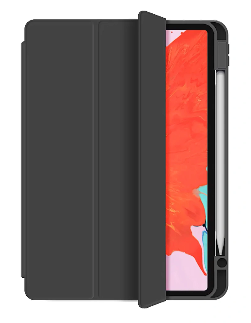 Чехол Wiwu Protective Case With pencil holder для iPad Air 10.9/11"(2018-2021), Чёрный. Фото 1