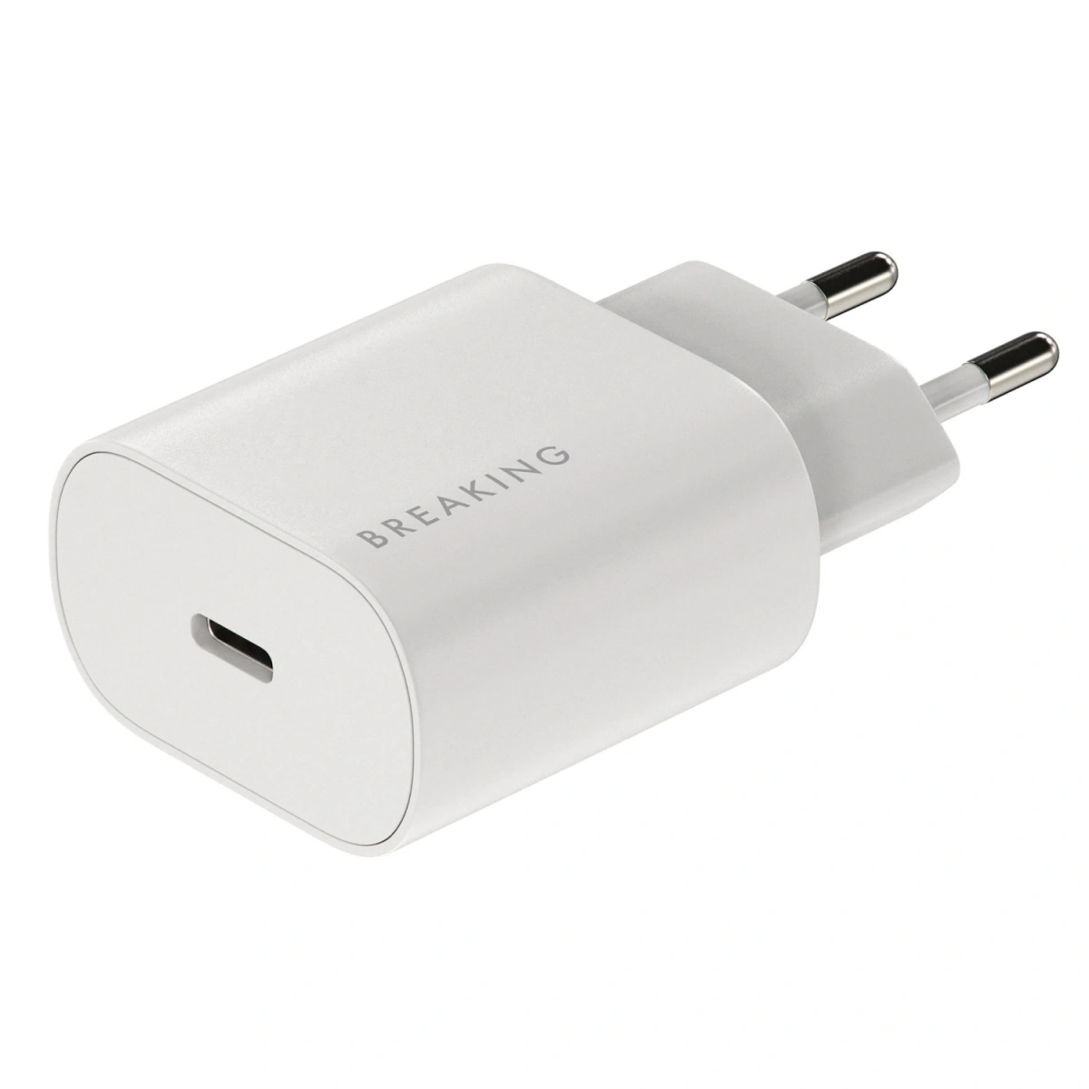 Сетевое зарядное устройство Breaking USB-C WC14 25W, Белое. Фото 2