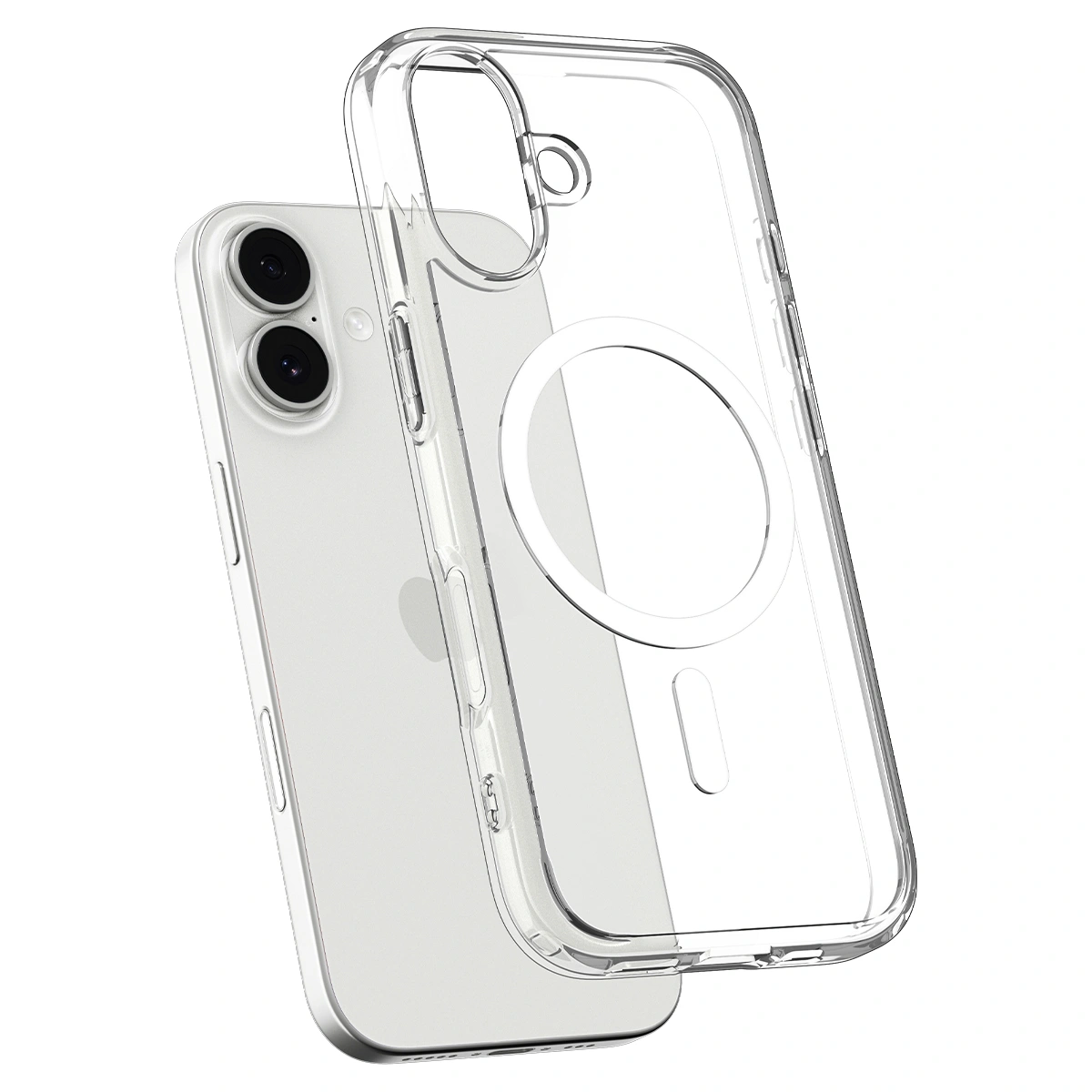 Накладка Spigen Ultra Hybrid MagSafe для iPhone 17, Clear White (ACS10380). Фото 5