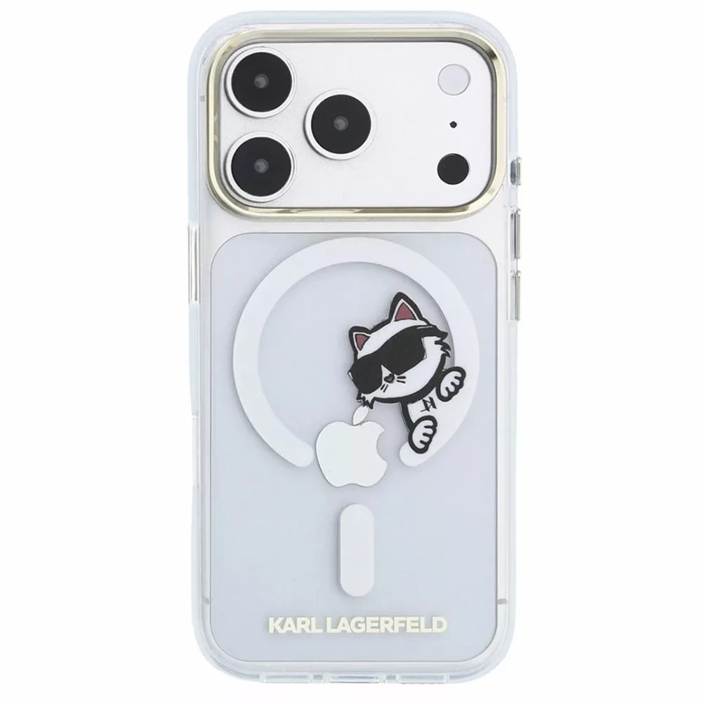 Накладка Lagerfeld для iPhone 18 Pro Max/17 Pro Max IML Sketch Choupette Hard (MagSafe), Transparent (KLHMP18X6HCPSCT). Фото 3