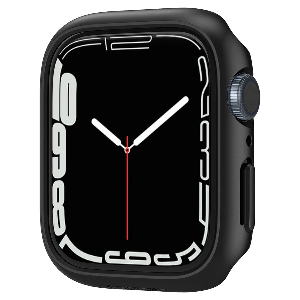 Чехол Spigen Thin Fit для Apple Watch 45mm, Чёрный (ACS04174). Фото 3