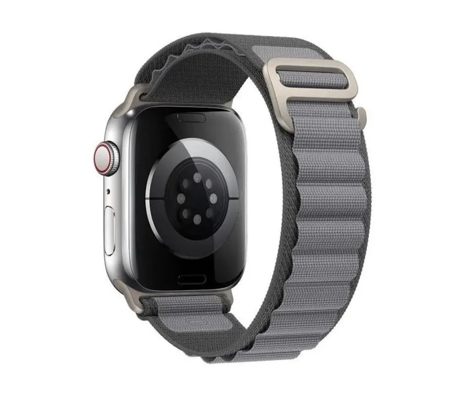 Ремешок Alpine Loop для Apple Watch 44/45/46/49мм, Серый. Фото 1