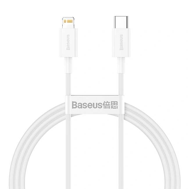 Кабель Baseus Superior Series Fast Charging Data Cable Type-C to iP PD 20Вт 2м, Белый (CATLYS-C02). Фото 1
