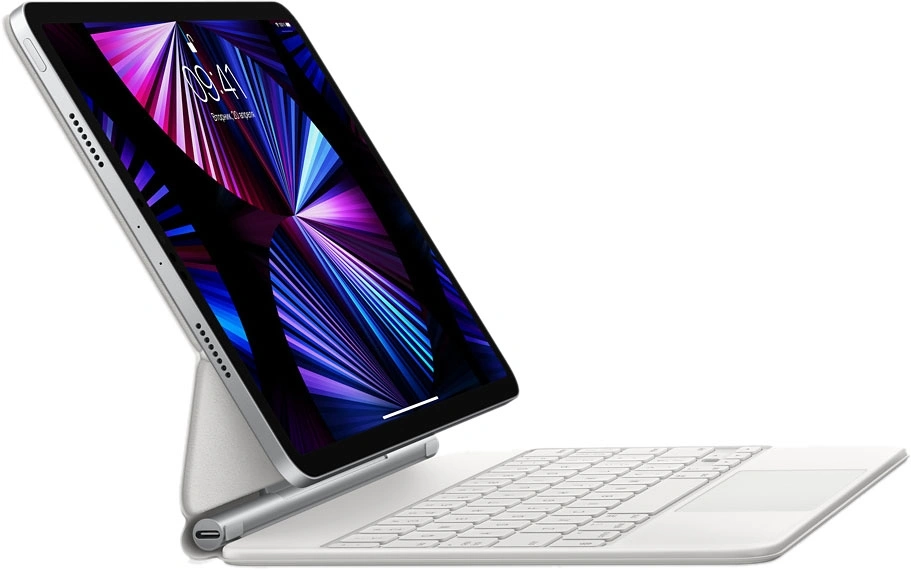 Чехол-клавиатура Apple Magic Keyboard для iPad Air (4, 5 поколения), iPad Pro 11" (1, 2, 3, 4 поколения), Белая (MJQJ3). Фото 3