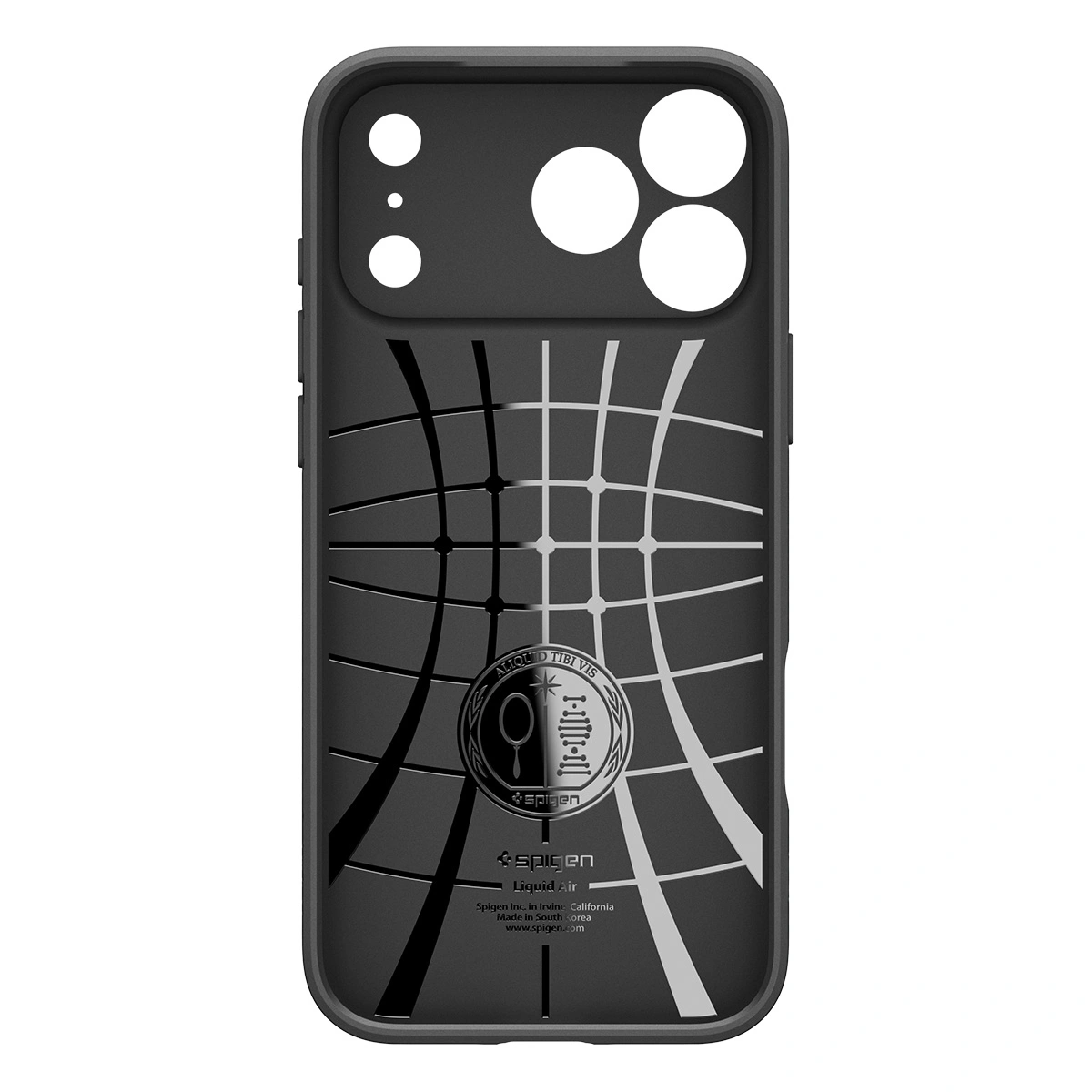 Накладка Spigen Liquid Air для iPhone 17 Pro Max, Чёрная матовая (ACS10265). Фото 3