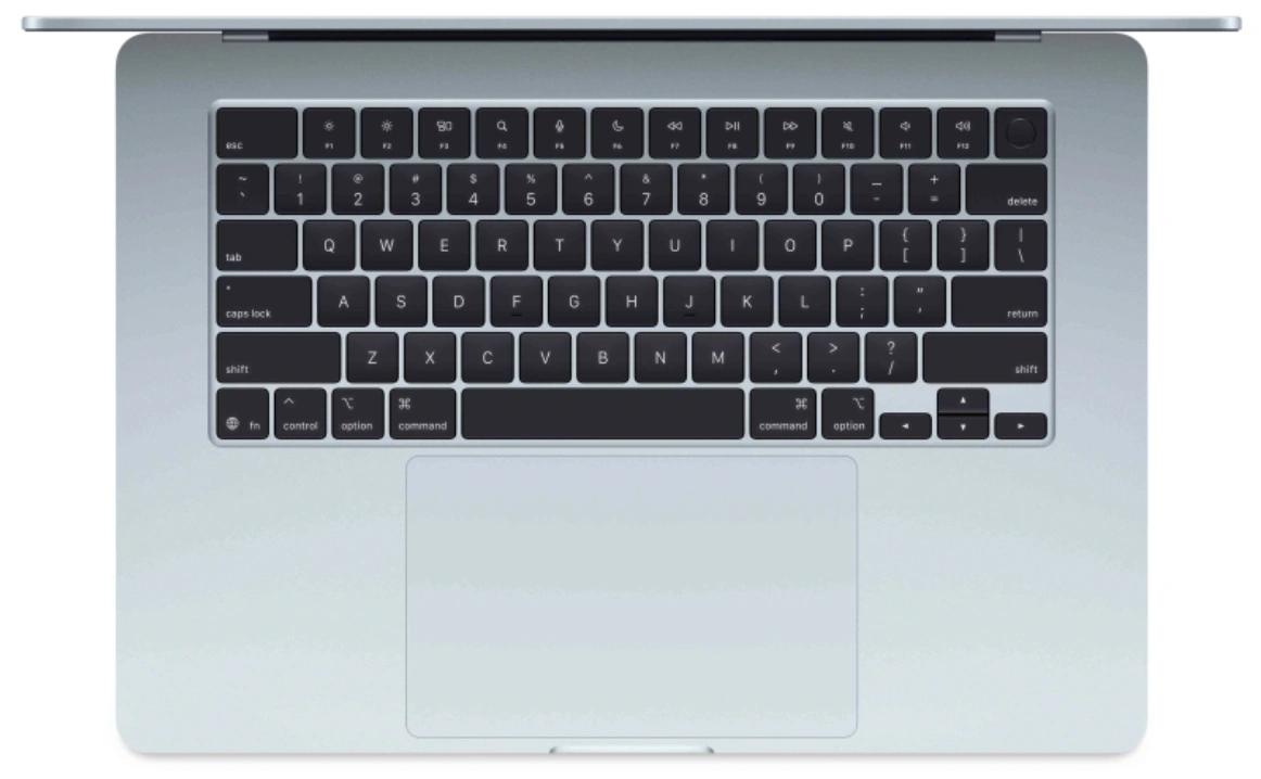 Apple MacBook Air 15" 2026 1Тб Небесно-голубой (MDVU4) (M5, 10-ядер CPU/10-ядер GPU, 24Гб, 1Тб SSD). Фото 2