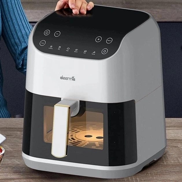 Аэрофритюрница Deerma Air Fryer KZ130, White (DEM-KZ130W). Фото 7