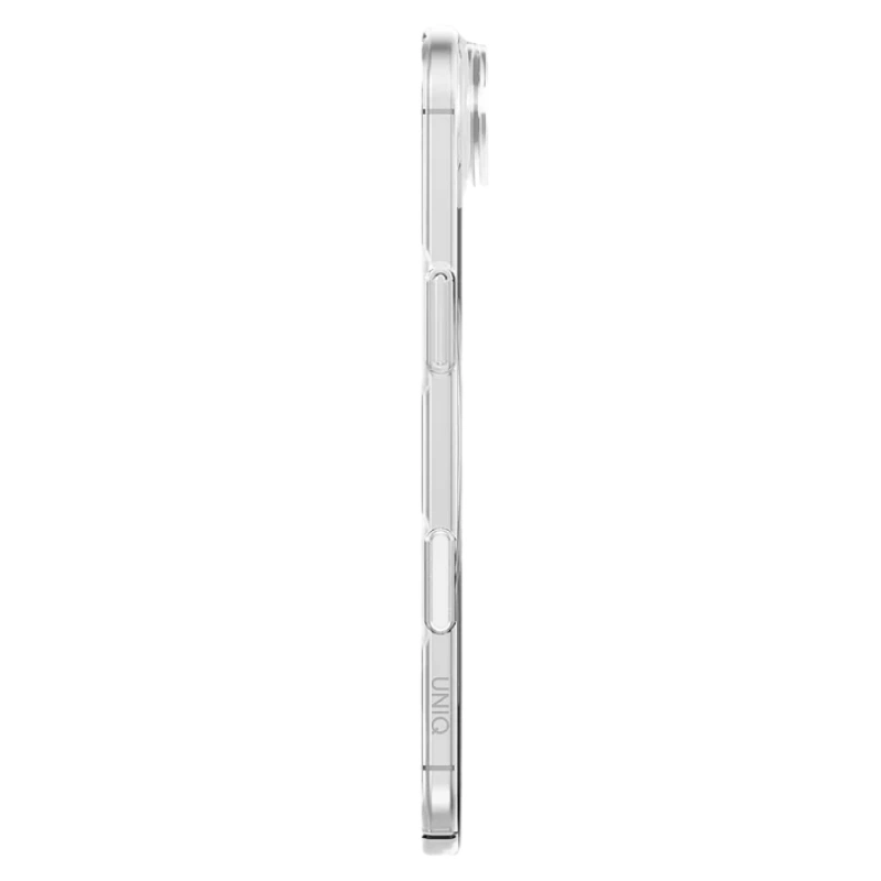 Накладка Uniq AirSuit MagSafe для iPhone Air, Прозрачный глянец/Белый (IP6.6(2025)-ASMGCLRW). Фото 3