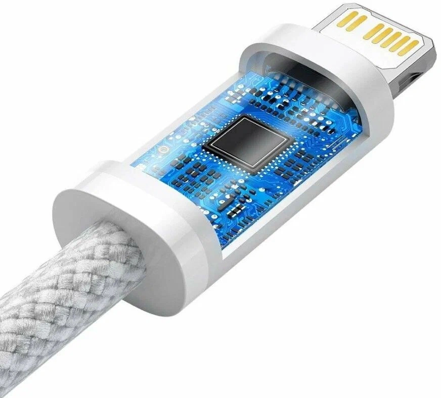 Кабель Baseus Dynamic Series Fast Charging Data Cable Type-C to Lightning 20Вт 1м, White (CALD000002). Фото 3