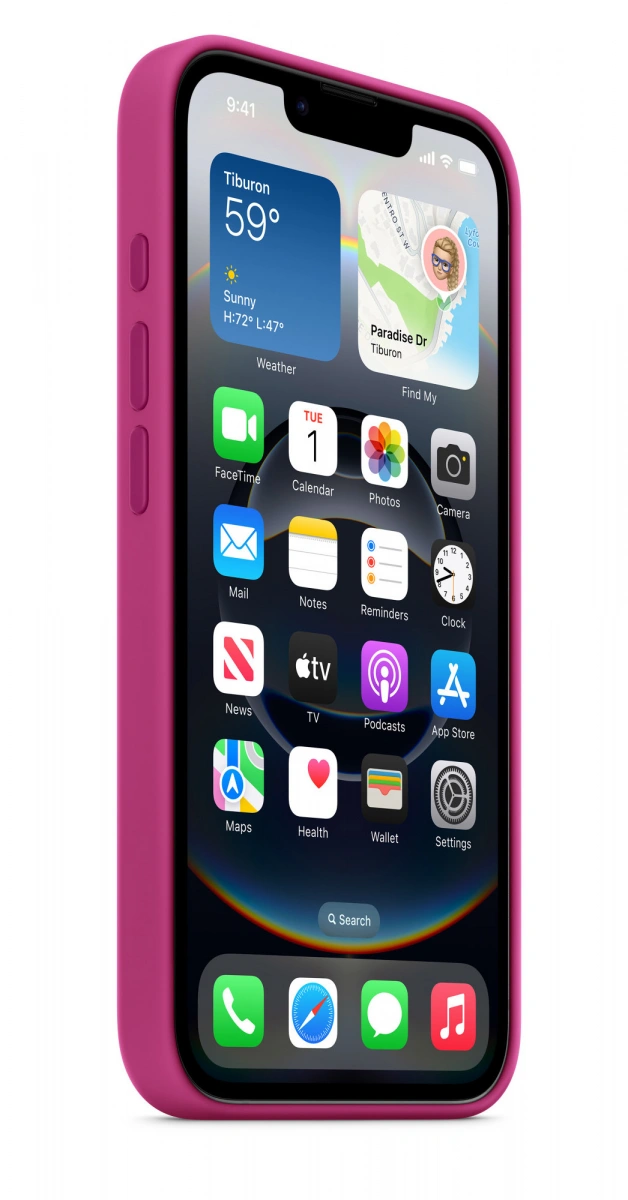 Накладка Silicone Case With MagSafe для Phone 17e / 16e, Fuchsia. Фото 2