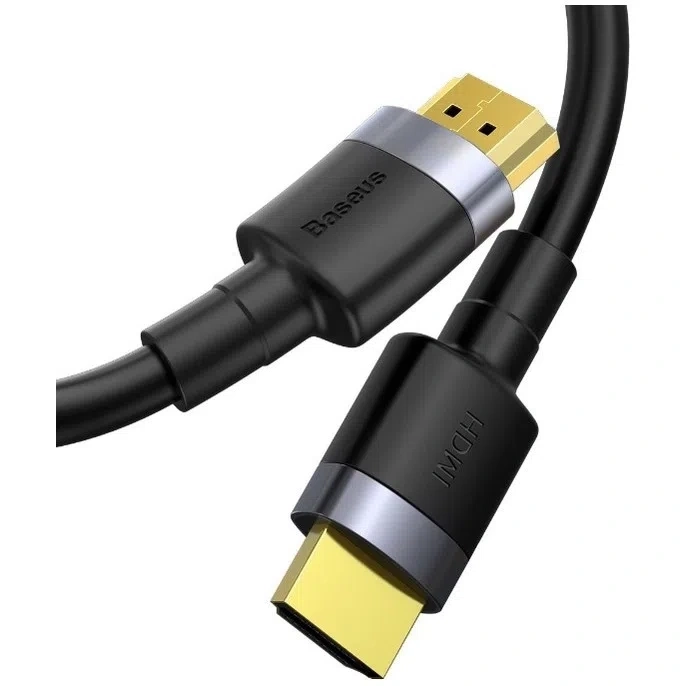Кабель Baseus Cafule 4KHDMI Male To 4KHDMI Male Adapter Cable 2m, Black (CADKLF-F01). Фото 2