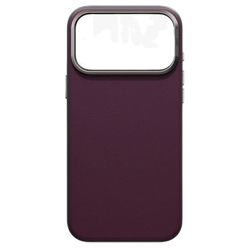 Накладка Uniq для iPhone 18 Pro Max / iPhone 17 Pro Max Lyden DS Vegan Leather Case (MagSafe), Deep Maroon (IP6.9P(2026)-LDSMDMRN). Фото 3