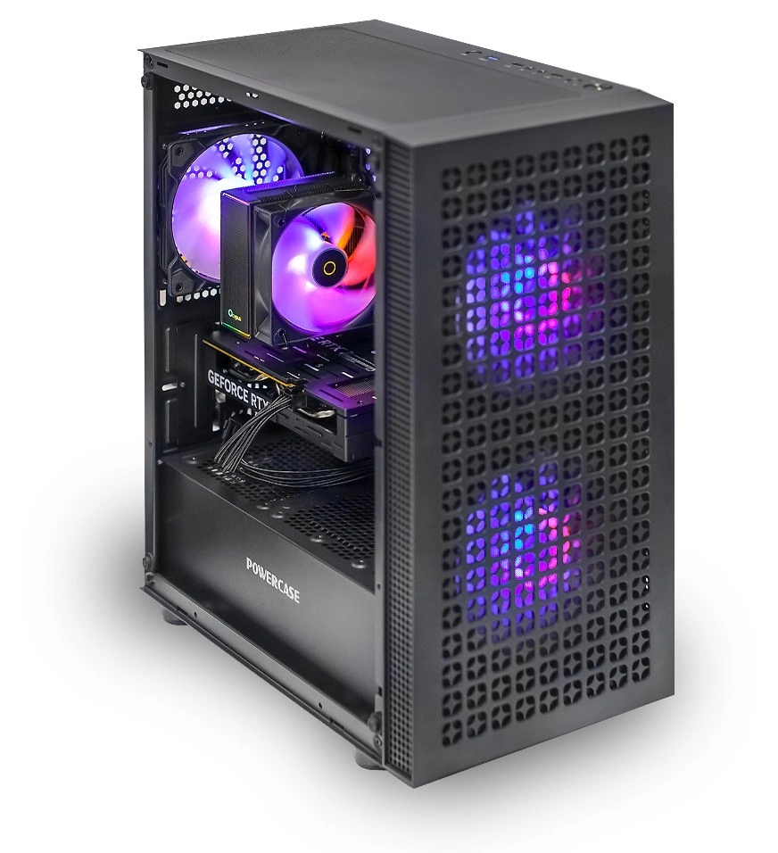 Системный блок CORE S (EM18 Intel Core i3-12100, 16Gb DDR4, RTX5060, SSD 512Gb M.2, MSI H610M K, 550Вт). Фото 3