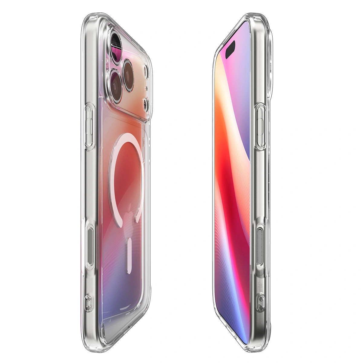 Накладка Spigen Ultra Hybrid MagSafe для iPhone 17 Pro, Прозрачно-белая (ACS10346). Фото 6