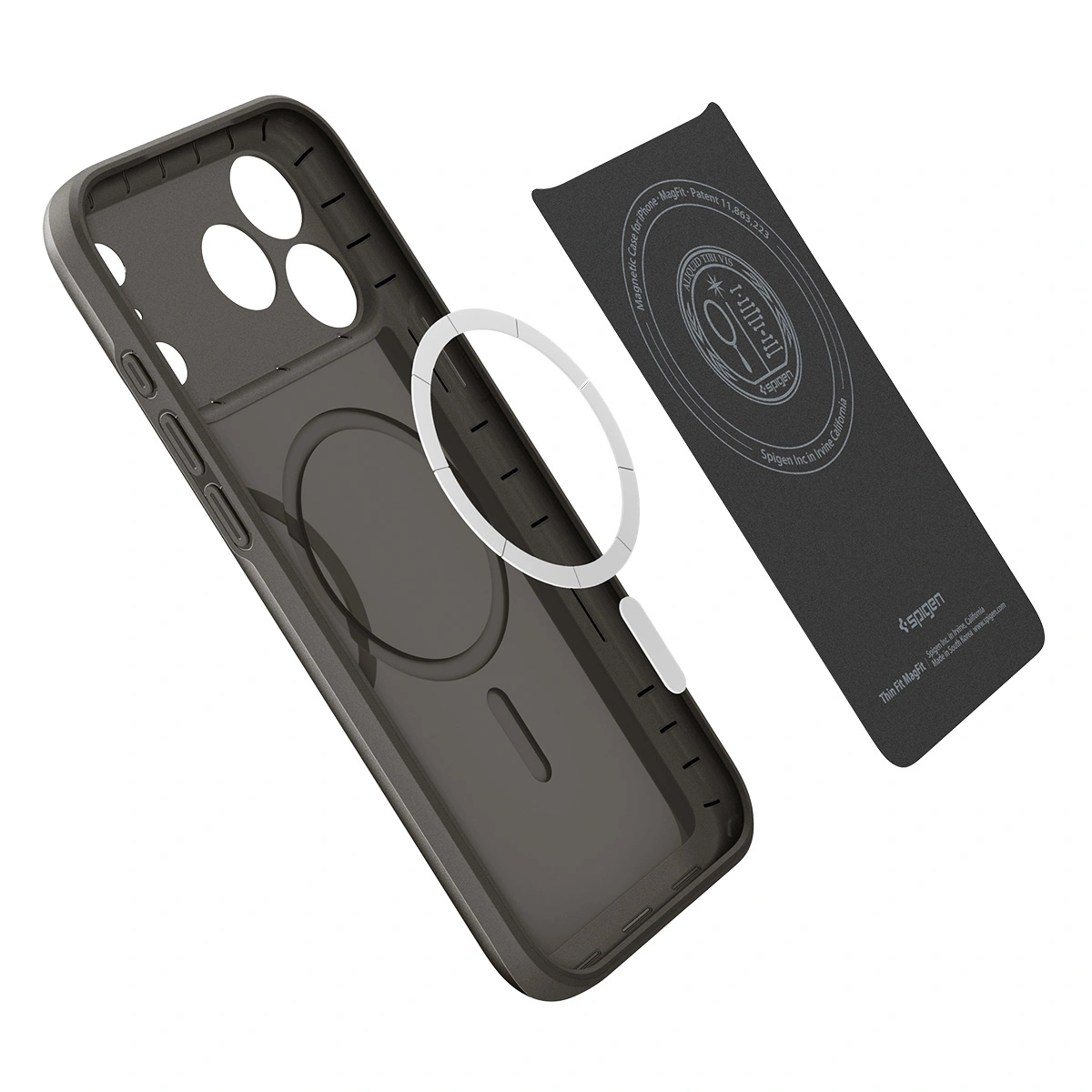 Накладка Spigen Thin Fit MagSafe для iPhone 17 Pro, Бронзовая (ACS10341). Фото 6
