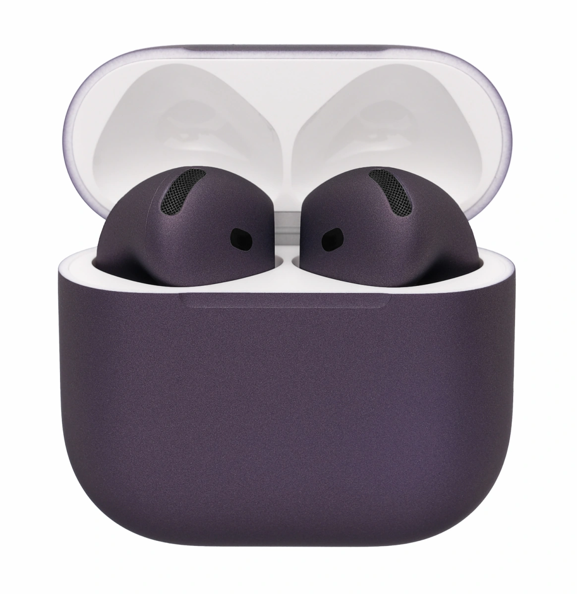 Беспроводные наушники Apple AirPods 4 ANC Color с шумоподавлением (Тёмно-фиолетовый матовый). Фото 1