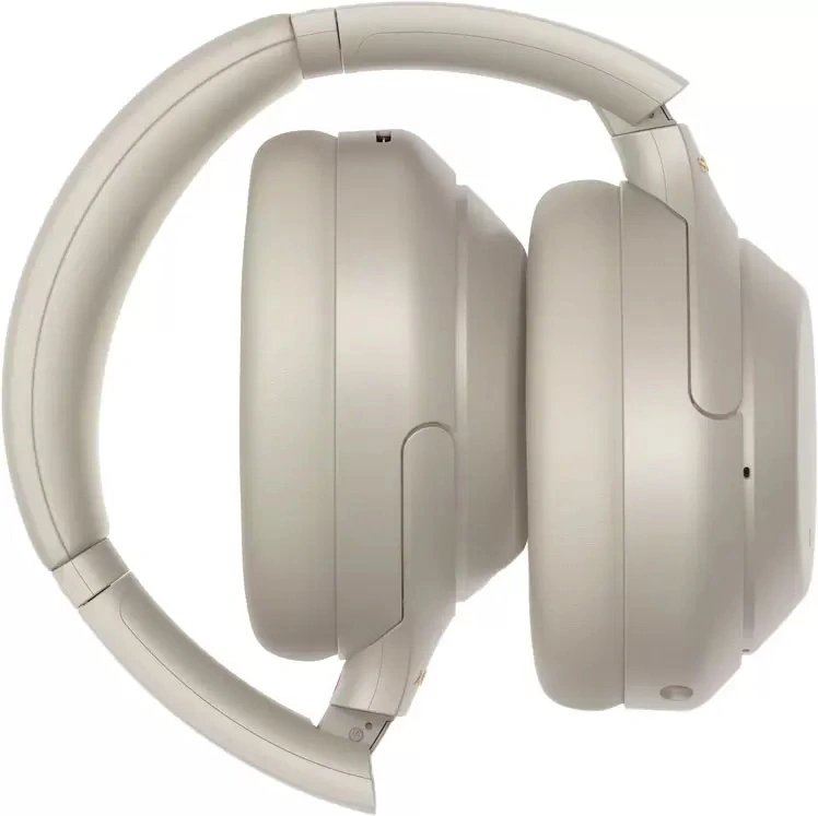 Беспроводные наушники Sony WH-1000XM4/S с шумоподавлением, Серебристые. Фото 6