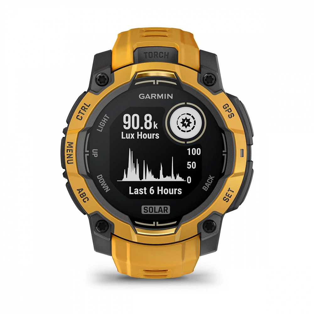 Умные часы Garmin Instinct 3 45mm, Solar, Оранжевые (Sunburst/Gray) (010-02934-42). Фото 6