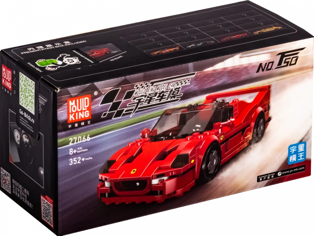 Конструктор Mould King Models 27066. Ferraris F50, 352 детали. Фото 4